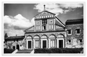Postcard bought by Alexandre Kojève during his visit to Basilica of San Miniato al Monte, Florence, Italy. Courtesy Bibliothèque nationale de France. © Nina Kousnetzoff. 